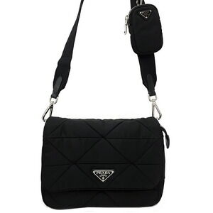 Prada Padded ReNylon Shoulder Crossbody Bag black